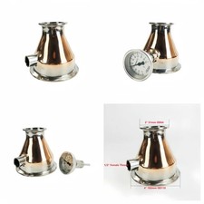 4" x 2" Tri Clamp Copper Reducer 1/2" DN15 Durable Thermometer Port Distill