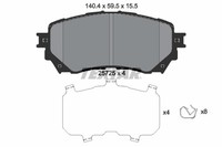 1X Textar 2572501 Bremsbelagsatz Scheibenbremse FüR Mazda