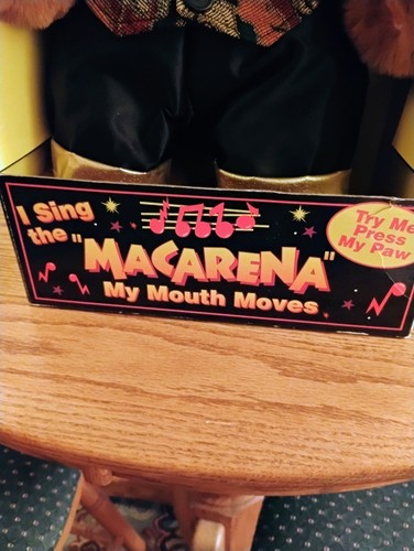 Vintage Original Macarena Singing Bear  - Picture 6 of 6
