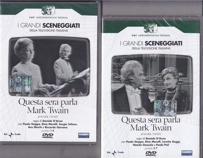 4 DVDs HEUTE ABEND SPRICHT MARK TWAIN Stopp Box Inszeniert Rai komplett 1965