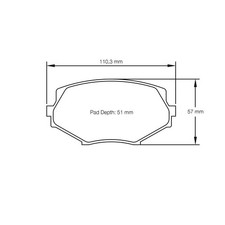 Pagid U-8127 Yellow Racing Pad - RS29 Compound