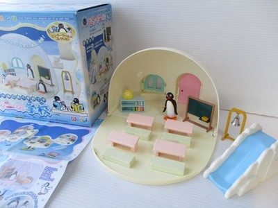 Pingu Toy Miniature Town School Figure combine save ship cost  Japan Used BA