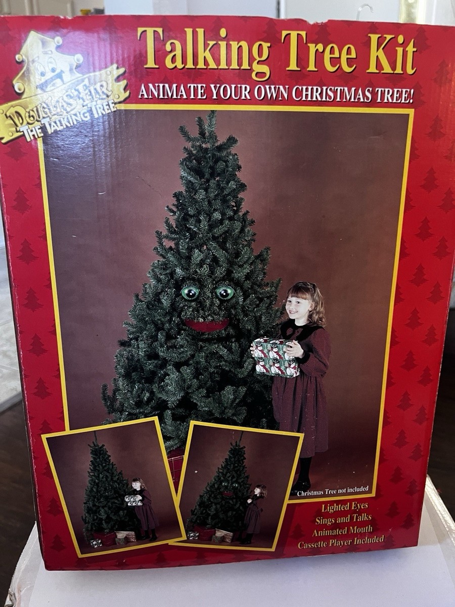 VTG Gemmy Douglas Fir The Talking Tree Kit-Animate Your Christmas