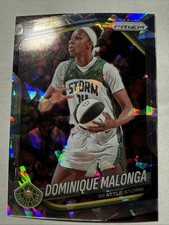 2025 Panini Prizm WNBA Dominique Malonga Cracked Ice RC Seattle Storm #116