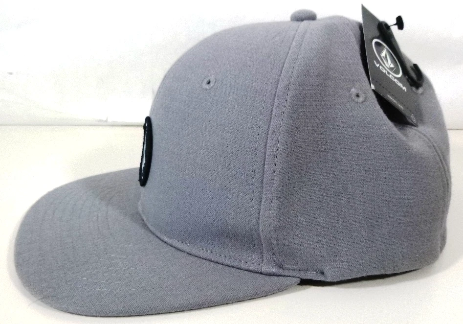 Volcom-Mens Flex Fit, Fitted Hat-Large/XL-Stretch Back-Gray-NEW w/Tags! - Image 3 of 4