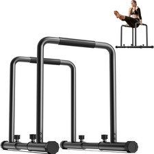 Heavy-Duty Adjustable Dip Bar - 1100lbs Portable Fitness Station for Calisthenic