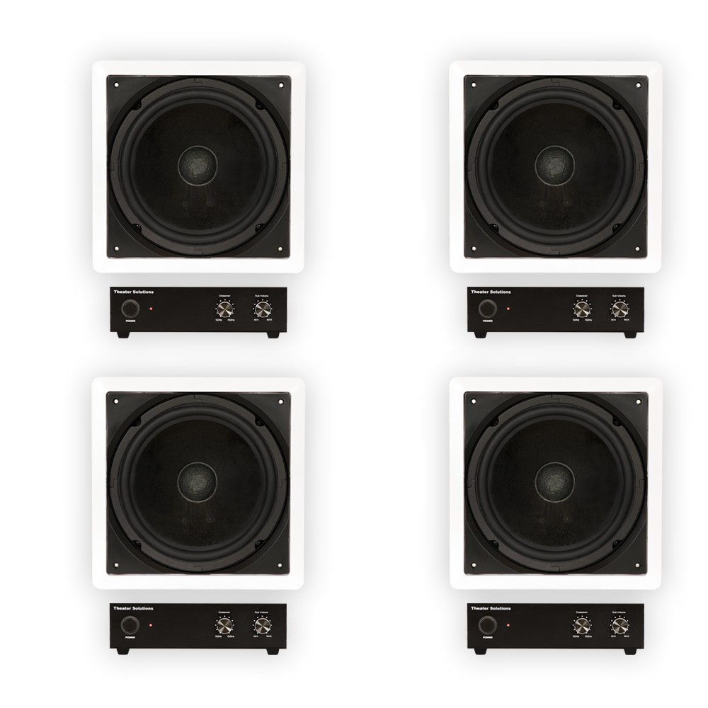 Theater Solutions TS1000 Flush Mount 10" Subwoofer Speaker a