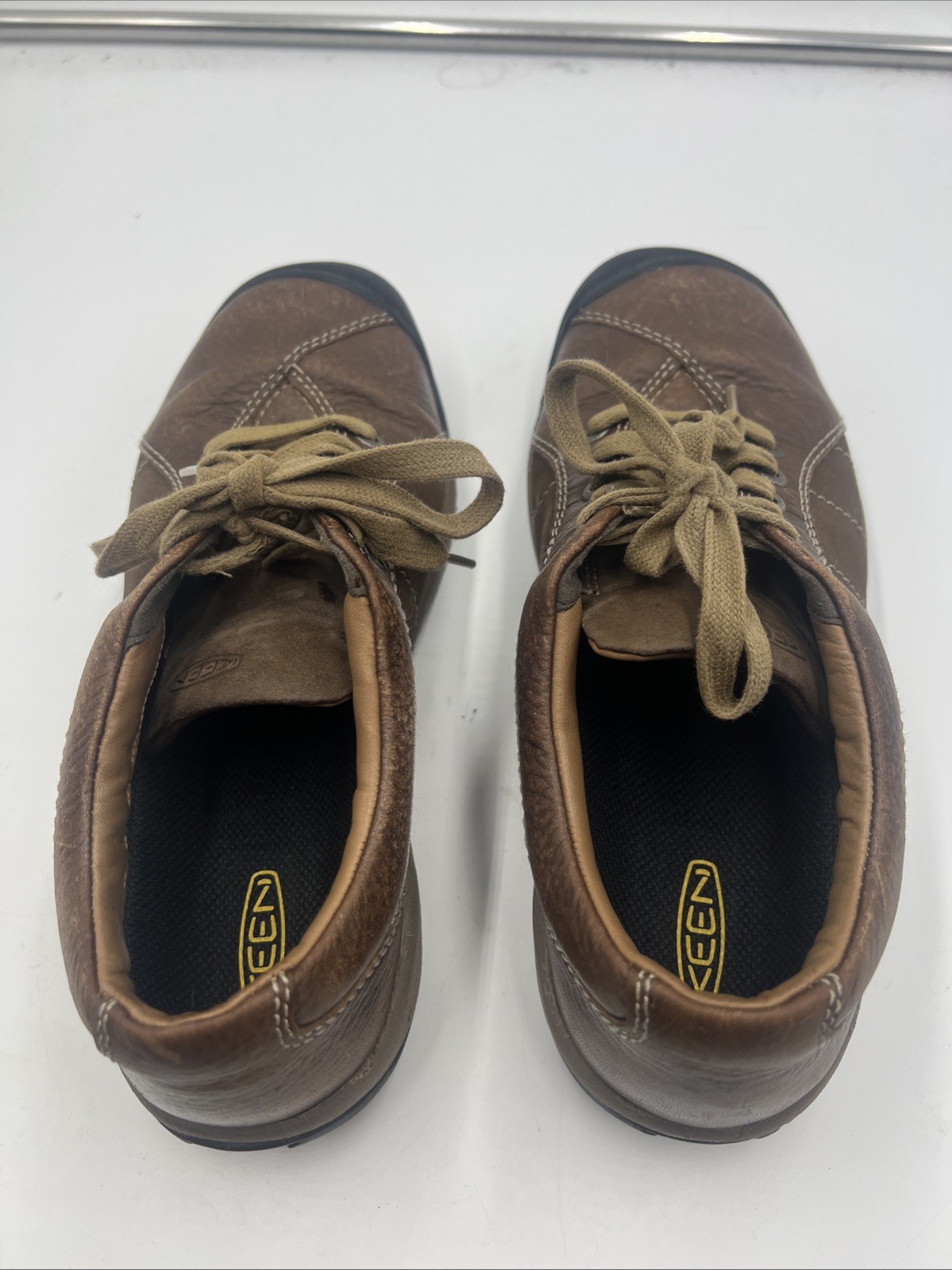 Scarpe Presidio Keen Donna 7 5 Pelle Marrone Escursionismo Campeggio Comfort Lacci