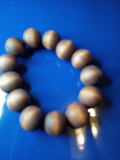 Retro Wood Buddha Buddhist Prayer Bead Tibet Bracelet Mala Bangle Wrist 12mm