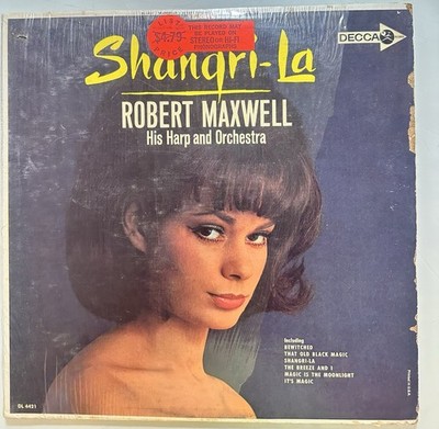 Shangri-La Robert Maxwell His Harp & Orchestra Decca DL 4421 LP 12  Vinyl