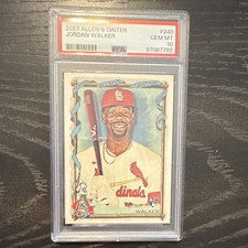 Topps 2023 Allen & Ginter Jordan Walker #240 Rookie Base PSA 10 Cardinals