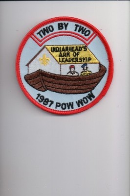 1987 Indianhead's Ark Of Leadership Two By Two Pow Wow patch