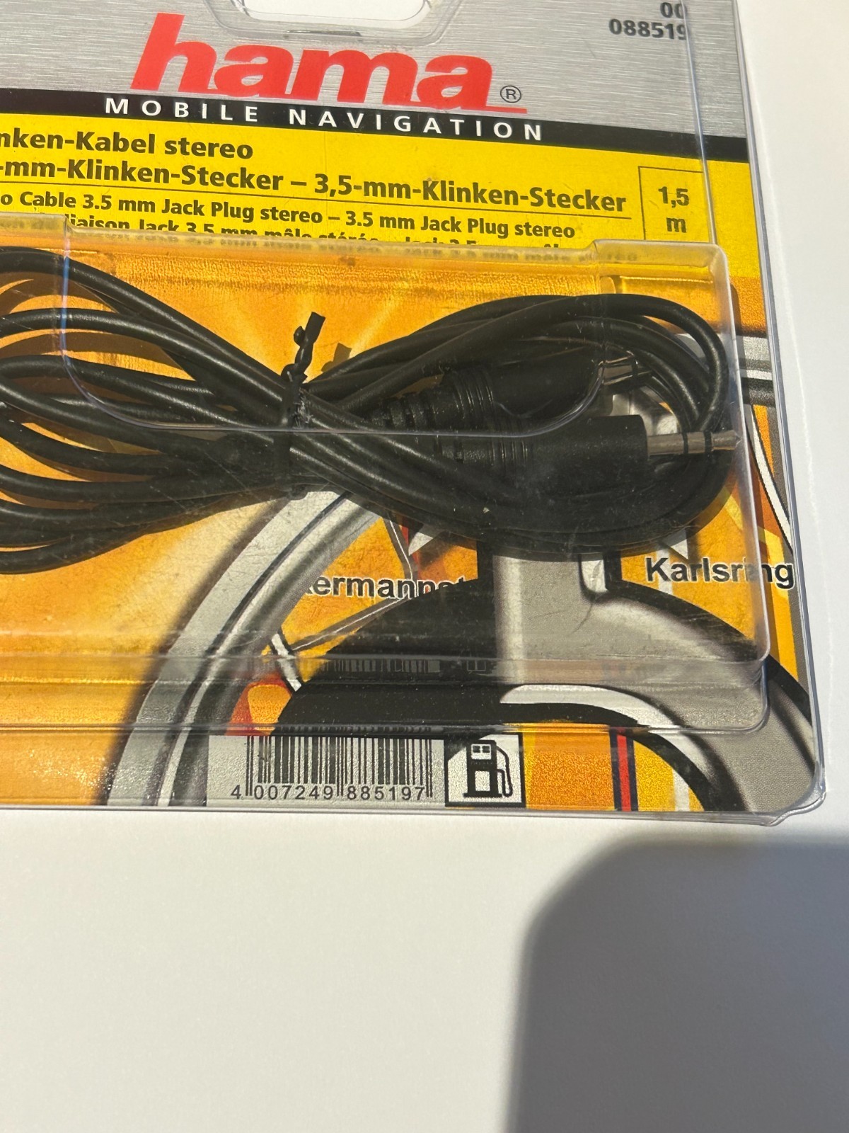 Hama  88519 3.5mm plug to 3.5mm plug audio cable lead 1.5m