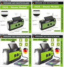 Multi Solar Radio 4000mAh Kurbelradio Lampe L...