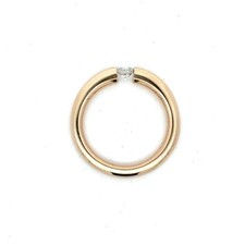 WEMPE - 18 Kt. Rosegold Spannring mit ca. 0.25 Ct. Brillant - Ringgröße: 53