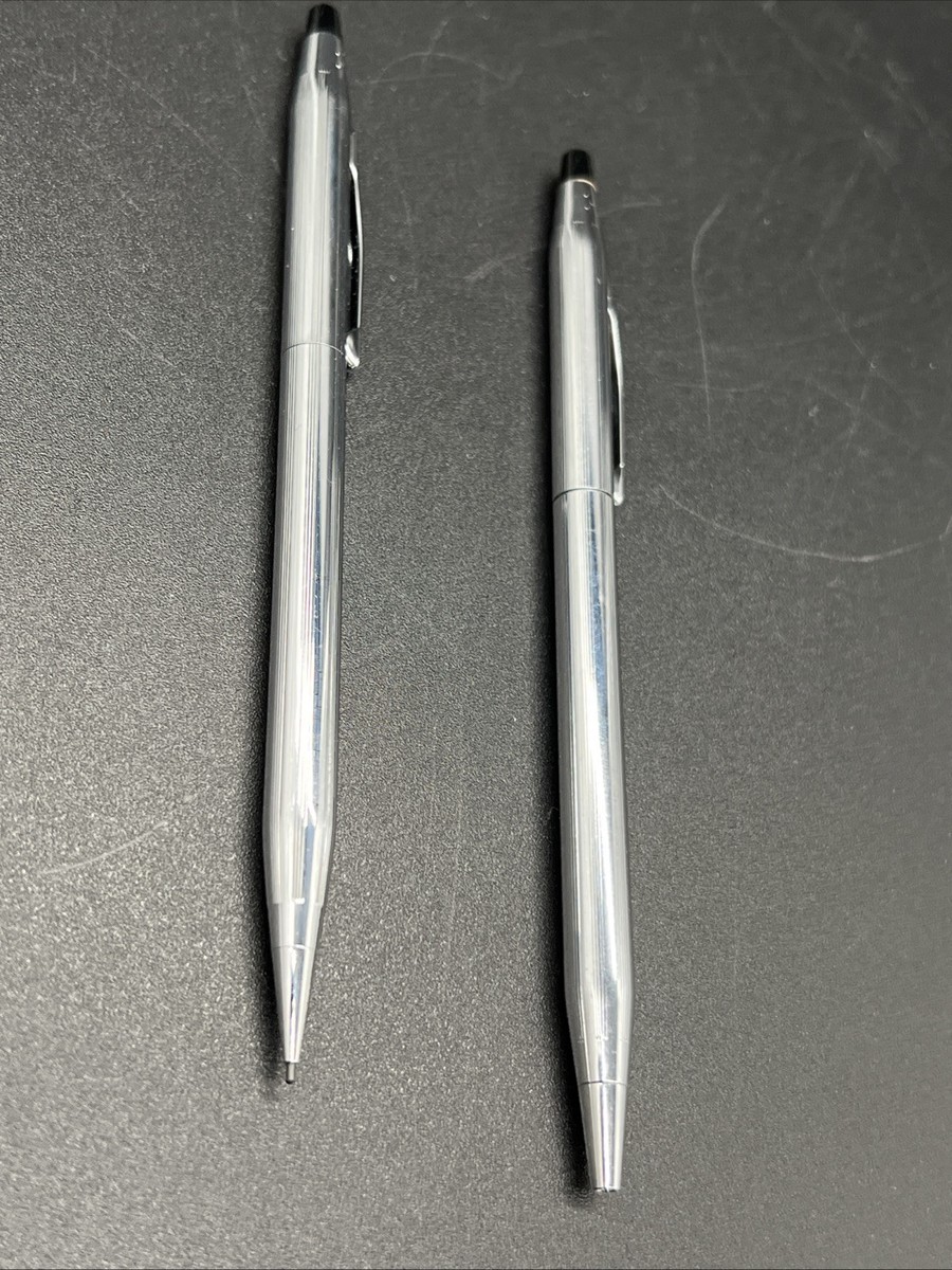 VINTAGE Cross Silver Ballpoint Pen & Century Silver Mechanical