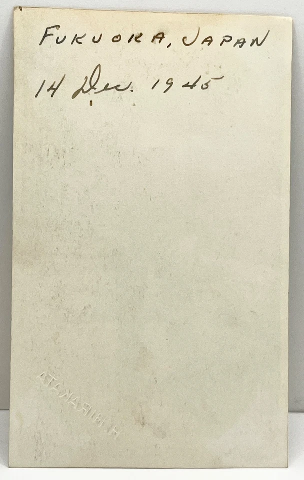 1945 США моряк Фукуока Японии студии портрет H. Hirakata винтажный снимок фото - Изображение 3 из 3