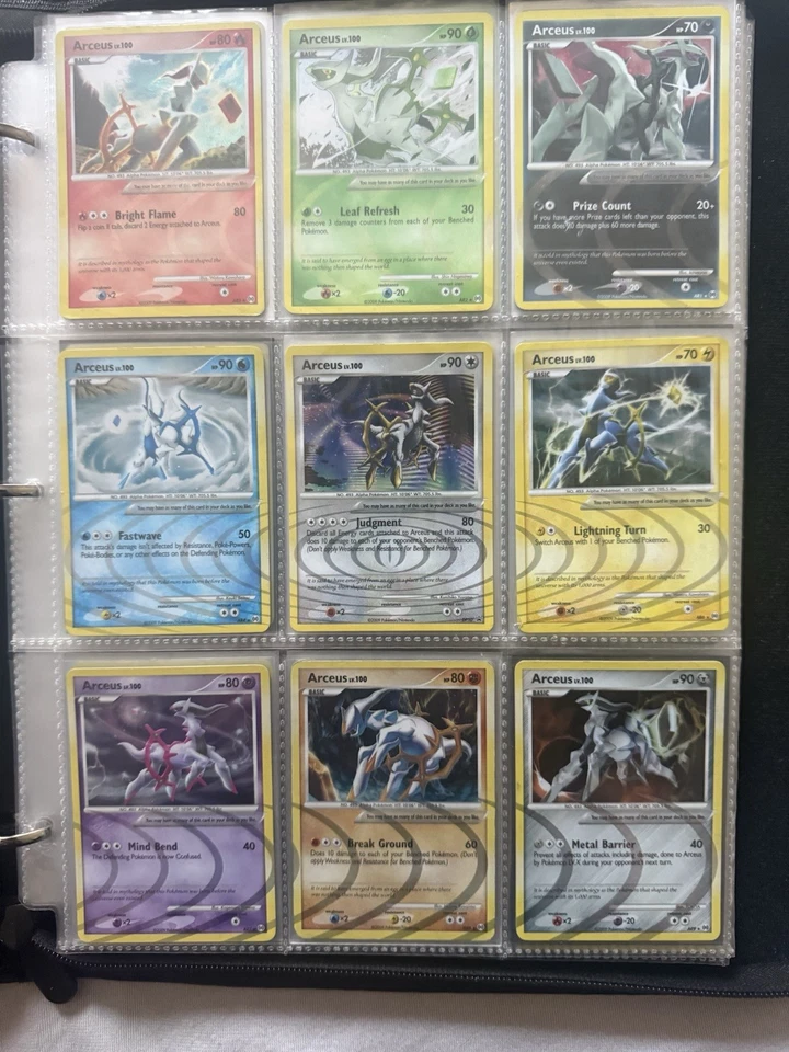 Huge Pokémon Card Lot Binder Collection Platinum Secret Rare Arceus AR Holo - Image 4 of 4