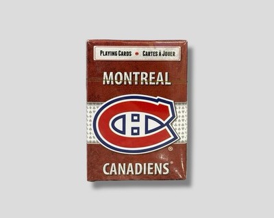Montreal Canadiens (NHL): Playing Cards Poker Deck (Frameworth) Habs - Brand New