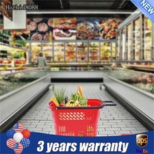 Trolley Rolling Shopping Baskets 6 pcs Plastic 35L with Handles Shopping Carts