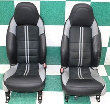 Note 07 C6 Vette Black Gray Leather Heat Dual Power Bucket Seats Pair Wty Note 07 C6 Vette Black Gray Leather Heat Dual Power Bucket Seats Pair Wty