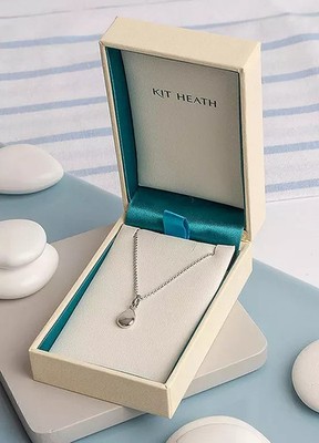 Kit Heath 925 Sterling Silver Coast Pebbles Droplet 18 Inch Necklace NEW