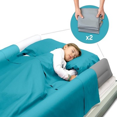 BANBALOO - 2er Pack aufblasbarer Bettumrandung für Kinder - Kinder Fallschutz