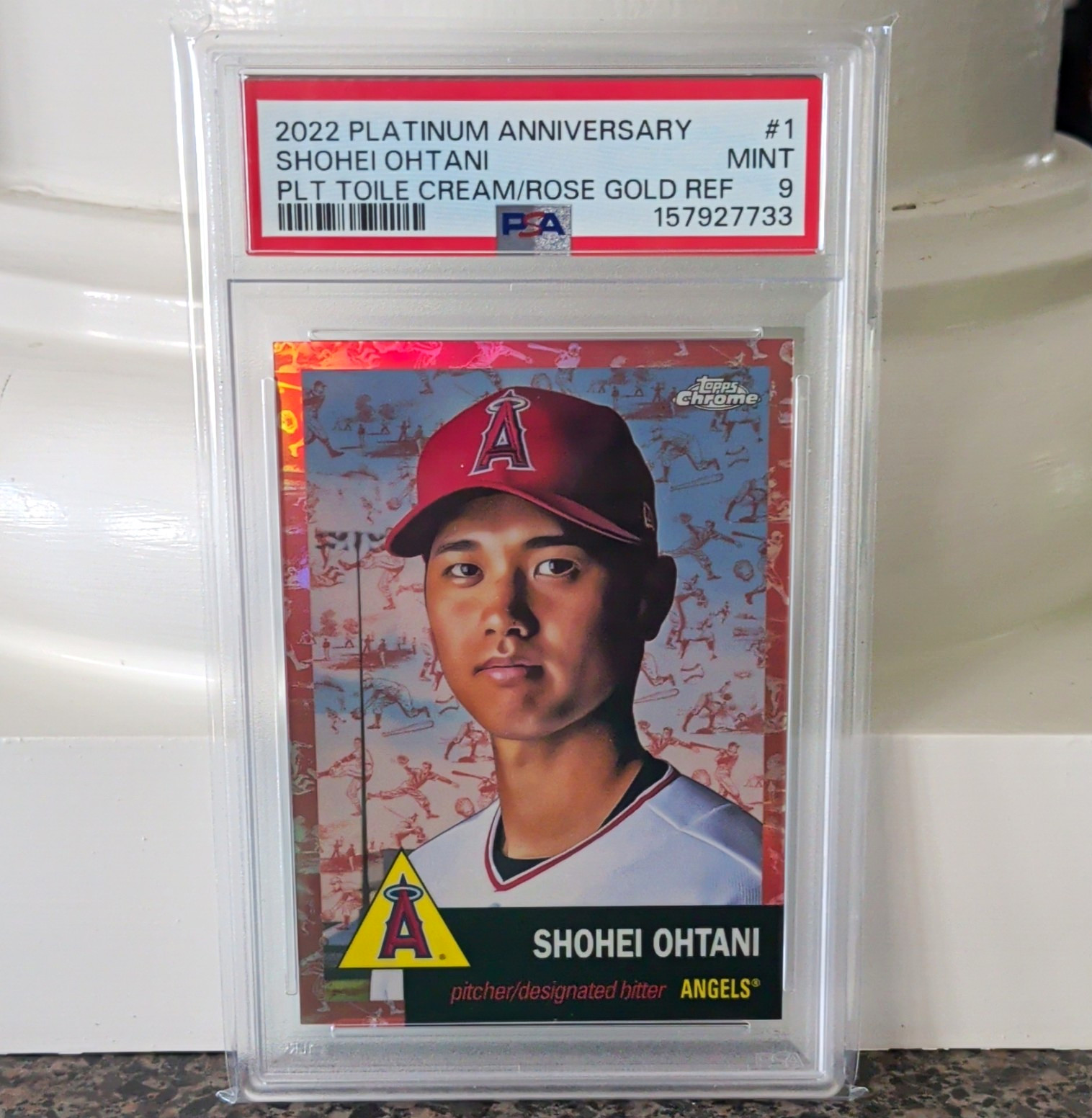 Topps 2022 Chrome Platinum Anniversary Shohei Ohtani #1 /75 PSA 9