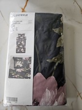 IKEA Blekfryle Single Duvet Cover Pillowcase 150 X 200 Cm 604.607.15 Navy Floral