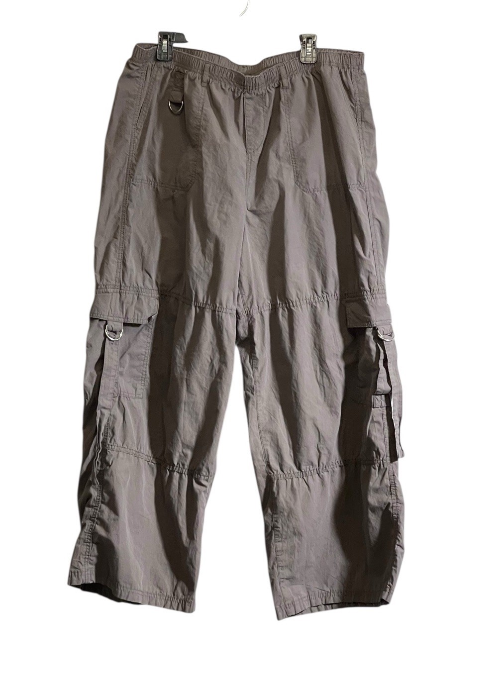 Wild Fable Women’s High Rise Wide Leg Relaxed Cargo Pants Baggy Grey Size XXL