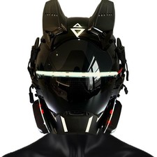 Punk Mask for Adults, Halloween Cosplay Mask, Party Gift, LED Light Up, Cool ...