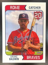 2023 Choice Rome Braves #13 Drake Baldwin MiLB Rookie Minor League Card