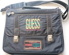 Borsa messenger vintage marca Guess Jeans laptop tracolla custodia nylon moda