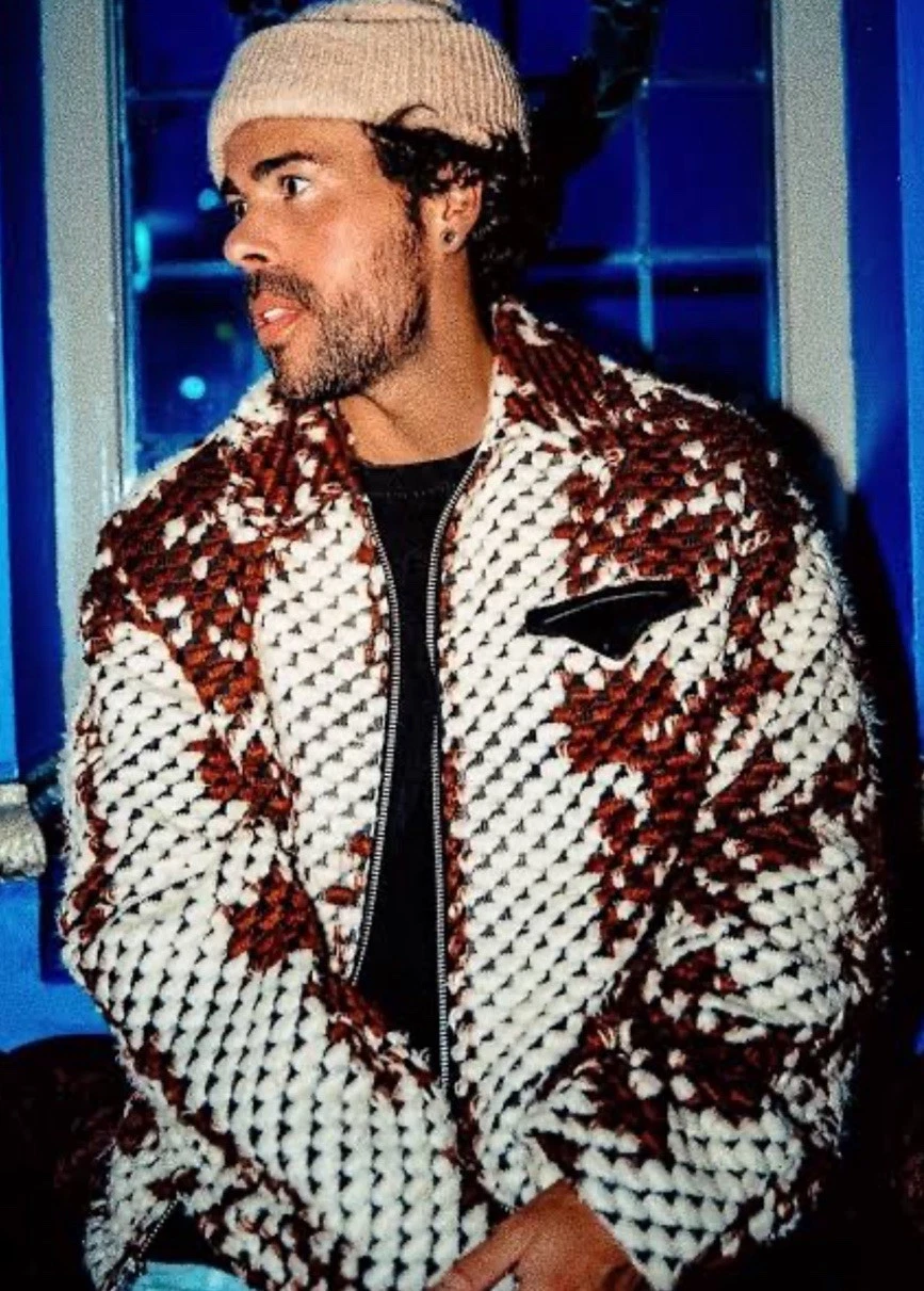 NEW NWT Nova Men Chamarra Jacquard Newbury Men’s Size XL Jacket Hip Hop - product detail image 1