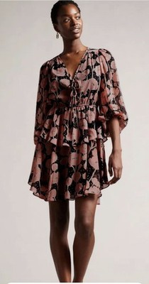 Ted Baker ladies dress luxury new autumnal size 1 size 36