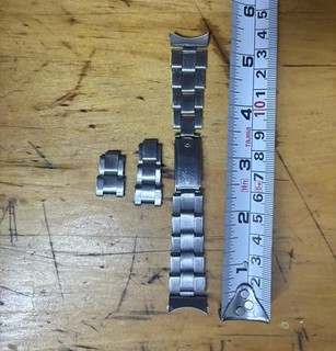 Rolex 19mm Expanding Bracelet Vintage Steel Big Crown Extra Links