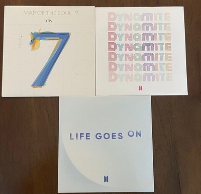 BTS Dynamite Map of The Soul 7 Life Goes On Vinyl LP Bundle Set