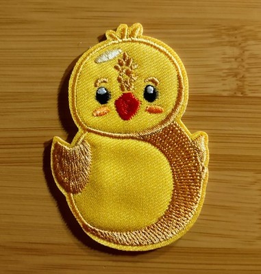 Adorable Cartoon Duck Rubber Ducky Embroidered Iron On Patch