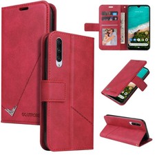 GQUTROBE Right Angle Leather Phone Case, For Xiaomi Mi A3, For Xiaomi Redmi Note
