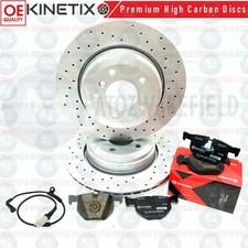 FÜR BMW 5/6ER E60 E61 E63 E64 BREMSSCHEIBEN HINTEN BREMBO XTRA BELÄGE SENSOREN