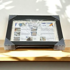 2" x 8.5" x 11" Art Box Frame – Black / For Wall or Desk