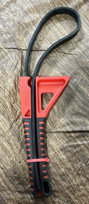 #ad Craftsman Strap Wrench Oil Filter Wrench Plumbers USA 45535 EUC Red Black $8.50