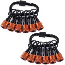 Bit Holder Key Chain 12 Pcs Set, 1/4 inch Socket Hex Shank Bit Holders Keycha...