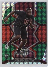 2022 Panini Mosaic Rookies Choice Red and Green Prizm Phidarian Mathis #389 0ud4