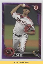 2016 Bowman Prospects Purple 4/250 Yoan Lopez #BP144 READ 0m8