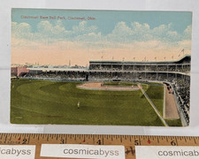 Redland Field Cincinnati baseball ball park postcard 1910s day game Ohio