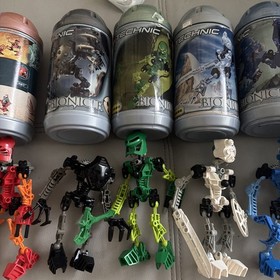 Lego bionicle toa mata set of 6 complete builds, all canisters, Tahu 8534 Mask