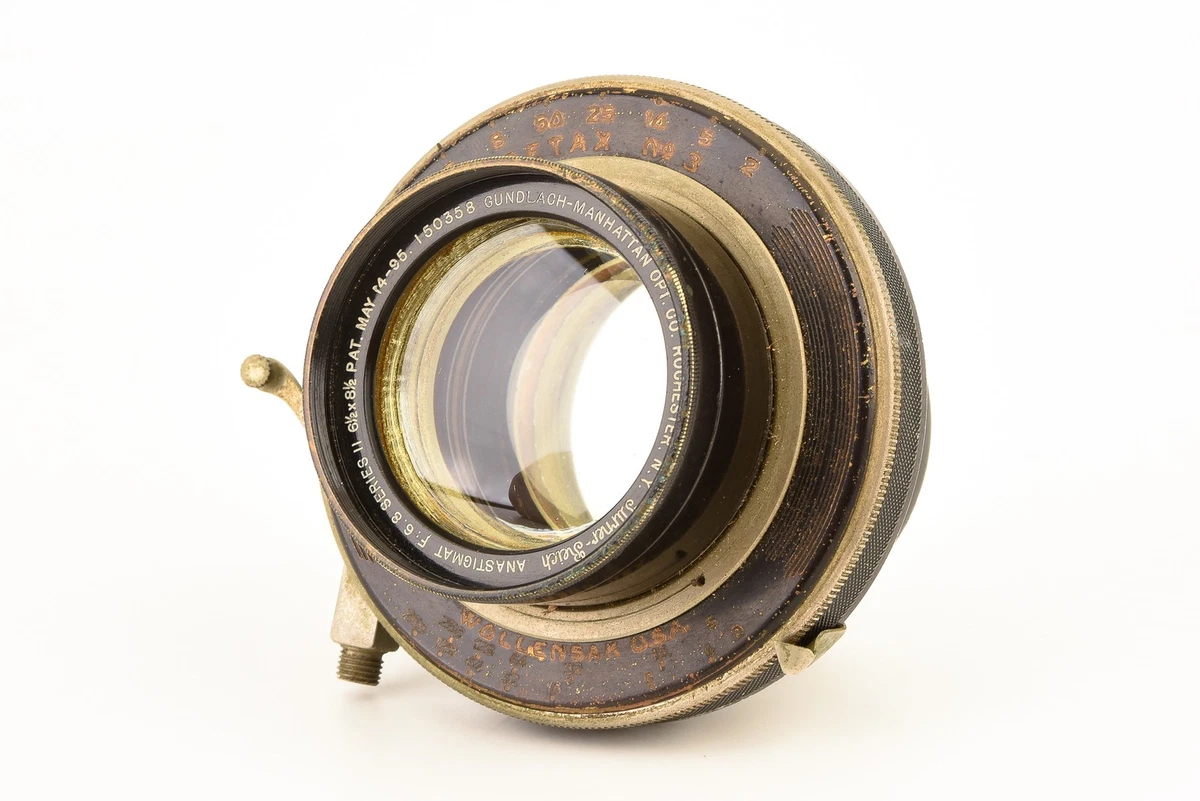 Objectif en laiton Rapidus Anastigmat 6 verres f/6.8 - 180mm