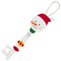 Weihnachten Eve Magisch SchlüSsel Holz Ornament 28Cm - Schneemann