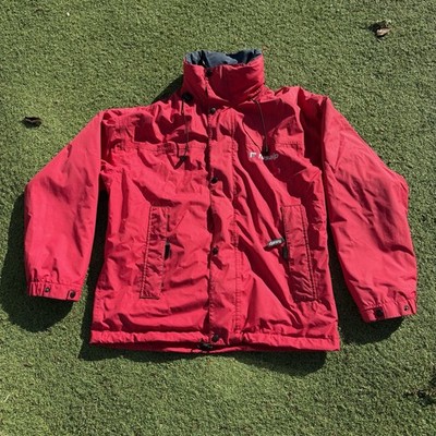 rote Herren Fusalp hüftlange Ski Wander Jacke Gr. L mit Innenfutter